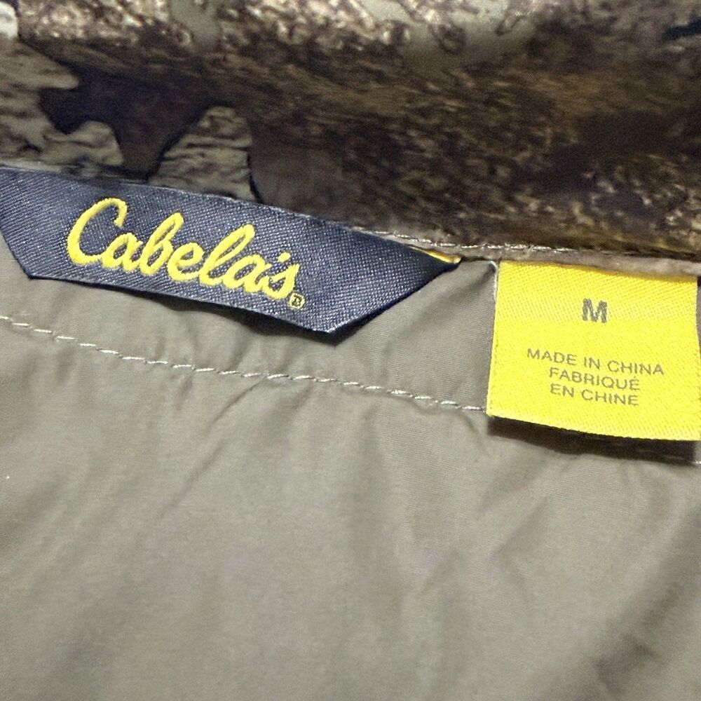 Cabela's 3M Insulated Puffy Strata Camouflage Jacket Men’s Medium TrueTimber Zip - Picture 2 of 10
